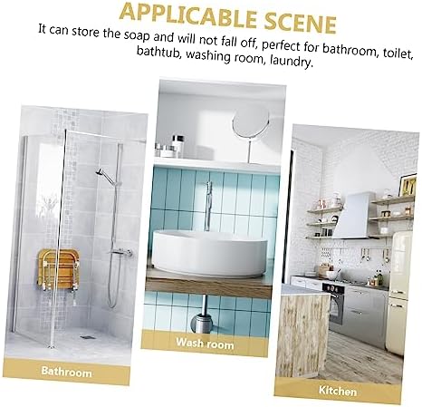 PHENOFICE Bathroom Soap Dish Self-Draining Holder