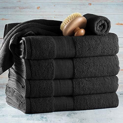 Hearth Harbor Bath Towel Set of 6 - Ultra Soft 700 GSM Cotton