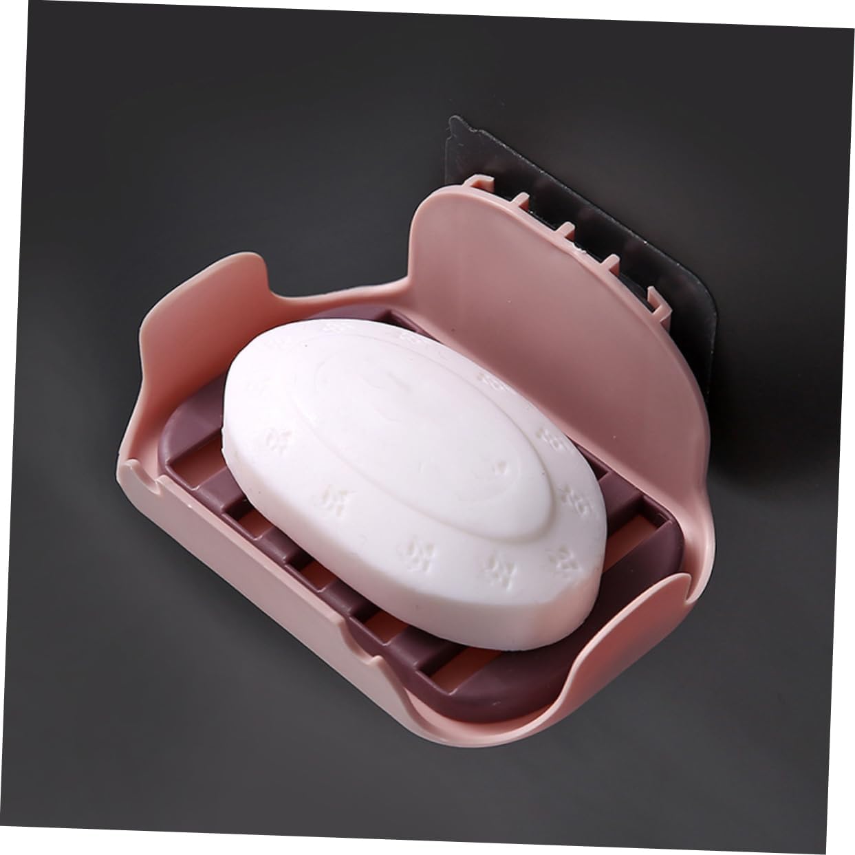 COSMEVIVI 2pcs Double Layer Adhesive Soap Holder