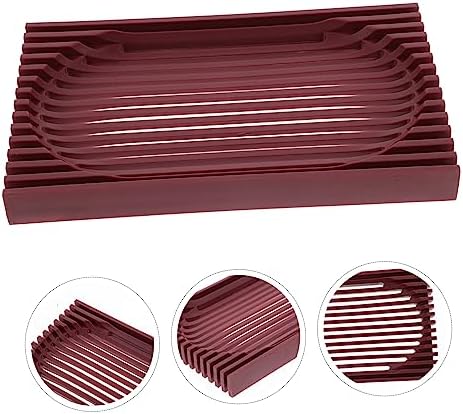 PRETYZOOM Clear Acrylic Soap Dish with Drainage for Bathroom