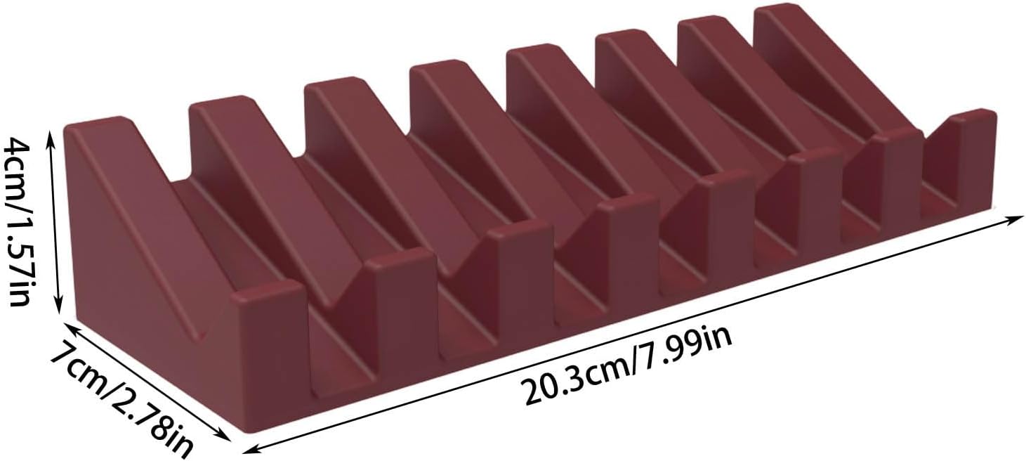 Silicone Soap Dish with Waterfall Drain Hot Pink