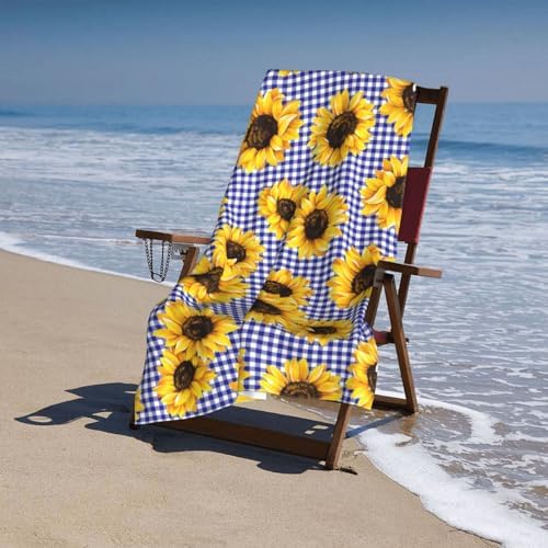 Ti Caldi Vintage Checked Sunflower Beach Towel