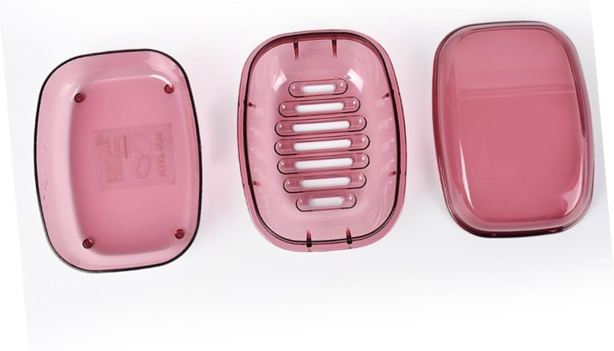 COOLHIYA Waterproof Soap Box with Lid Leakproof Holder for Travel Shower Use