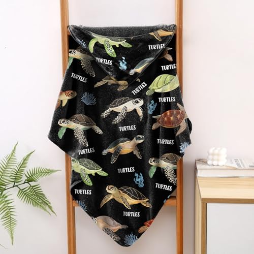 Turtle Hooded Towel - 35 x 60 Soft Cotton Beach Towel