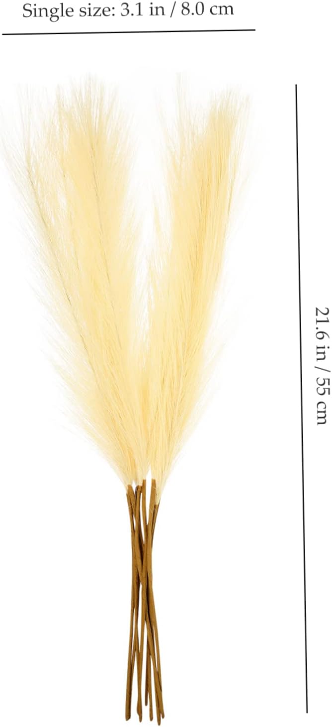 GRIRIW 50pcs Faux Pompas Grass for Wedding Party Decor