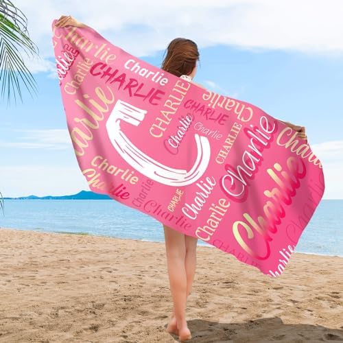 Personalized Beach Towel with Name - Quick Dry Microfiber