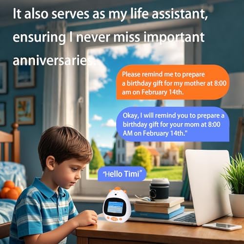AI Voice Alarm Clock for Kids Sleep Trainer Smart Wake Clock