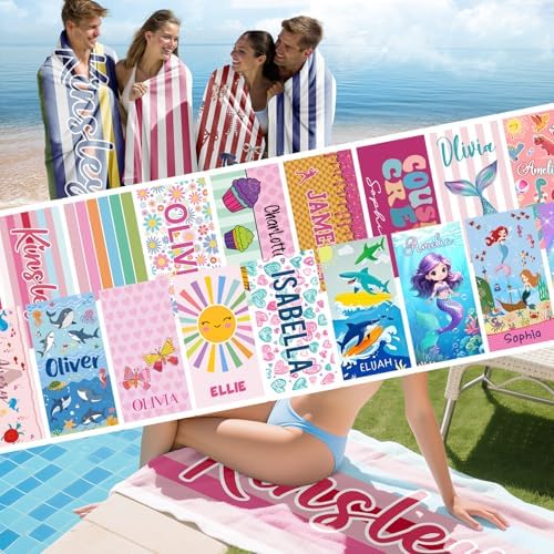 Customized Beach Towels for Kids and Adults