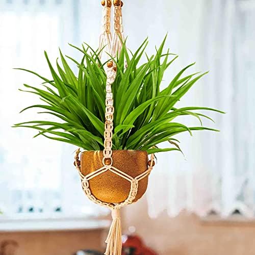 Duciotey Artificial Grass Plants 6Pcs UV Resistant Outdoor Decor