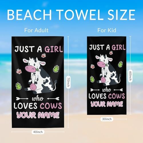 Custom Beach Towel for Kids - 30 x 60 Inches