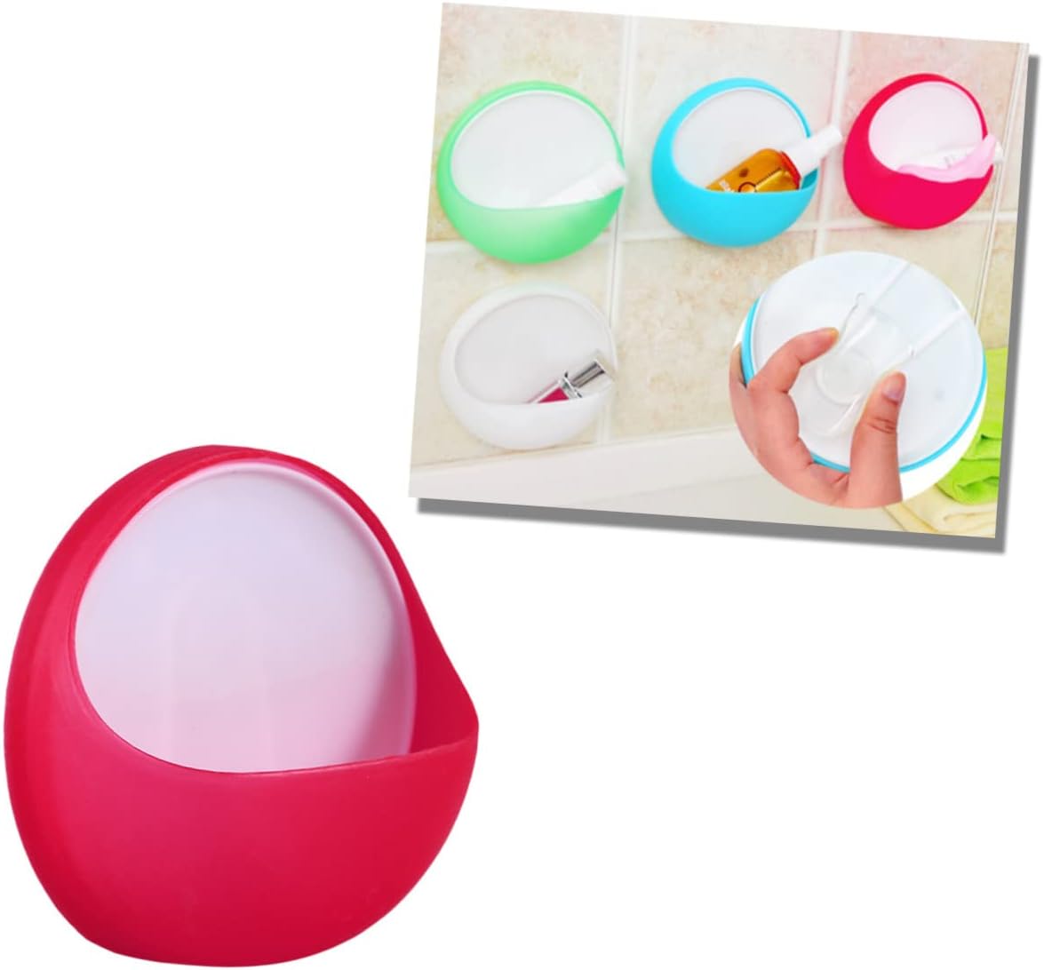HOLIDYOYO Wall-Mounted Suction Soap Holder with Drainage Design