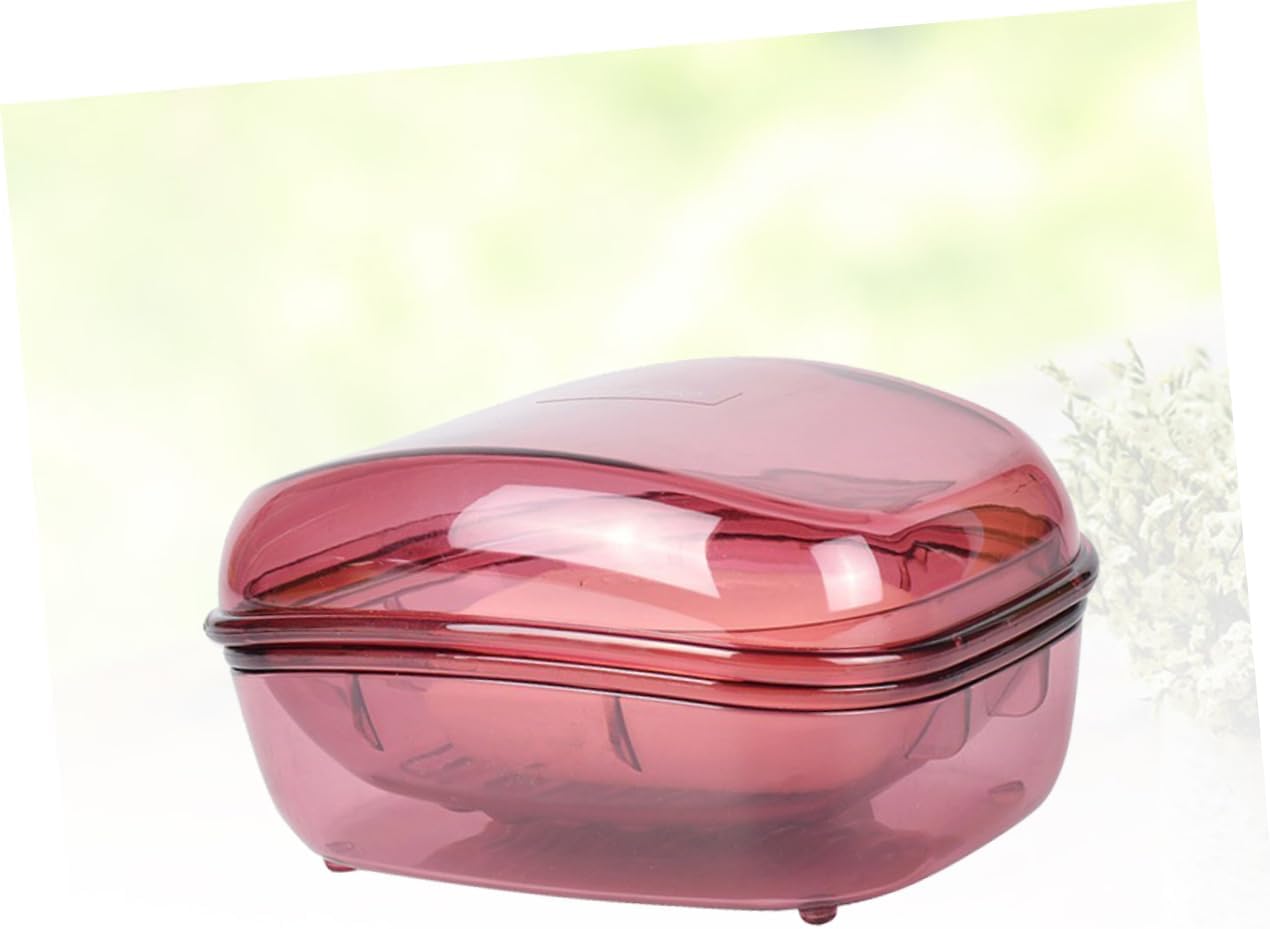 BRIGHTFUFU Plastic Soap Box with Lid Leakproof Holder