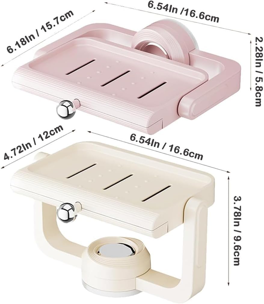 2025 Rotatable Suction Cup Soap Dish Wall Mount