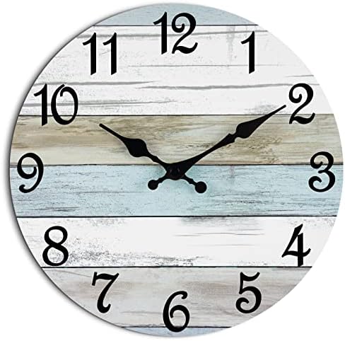 CHYLIN Silent Wall Clock 8 Rustic Decorative