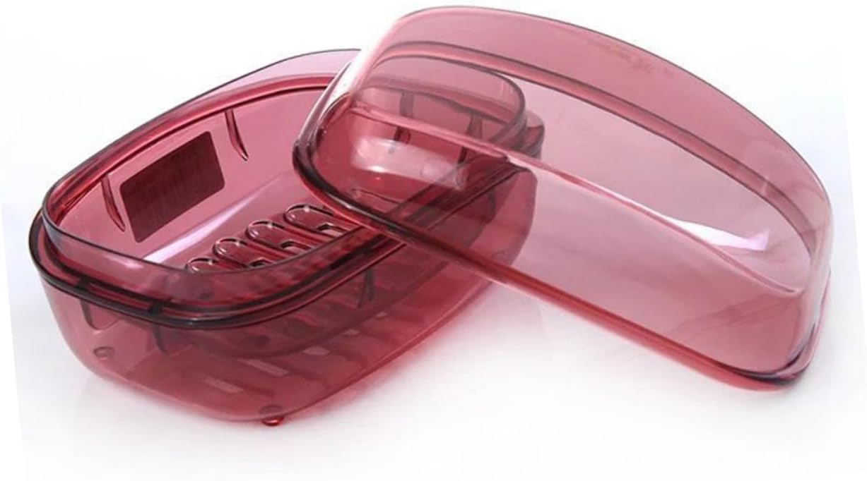 COOLHIYA Waterproof Soap Box with Lid Leakproof Holder for Travel Shower Use