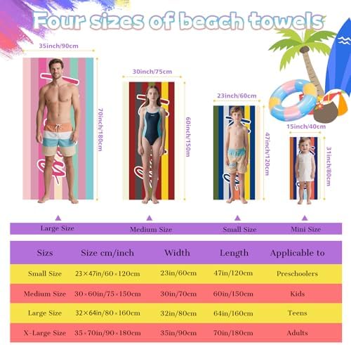 Customized Beach Towels for Kids and Adults