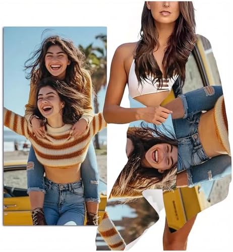 Personalized Beach Towel with Photo 35cm75cm