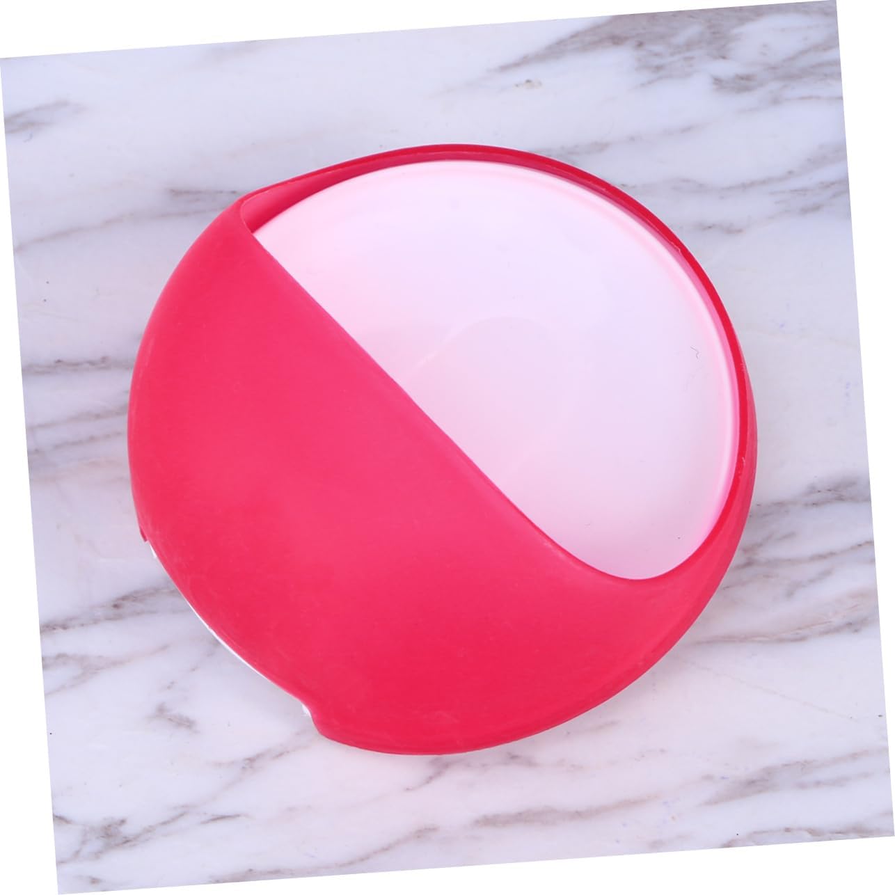Amosfun Wall Mounted Soap Holder Red Suction Cup Drain Dish
