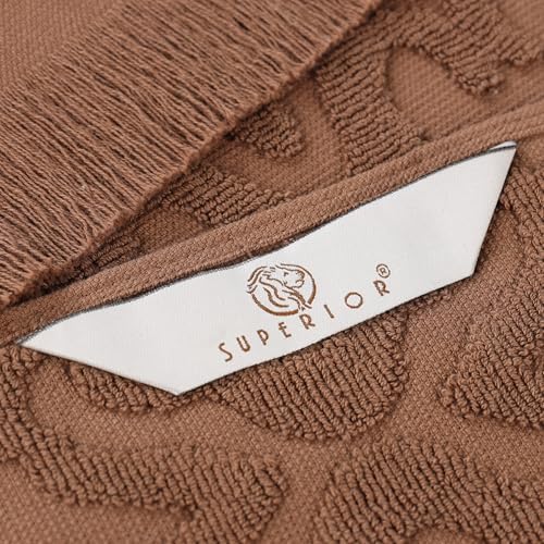 Superior Cotton 3-Piece Towel Set Chocolate