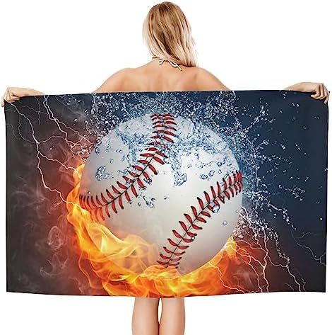 VOOHDDY Large Microfiber Beach Towel for Swimming Pool Travel Camping
