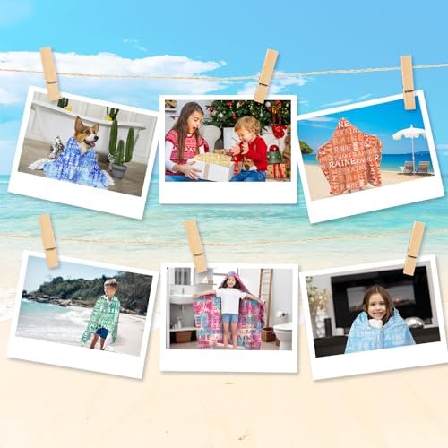 Personalized Hooded Bath Towels for Kids