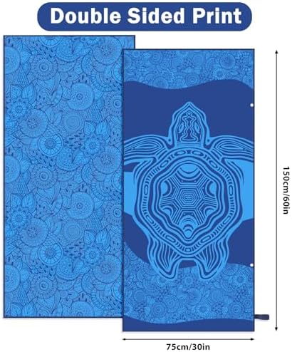 MaciRept Microfiber Beach Towel - Sand Free Quick Dry 1