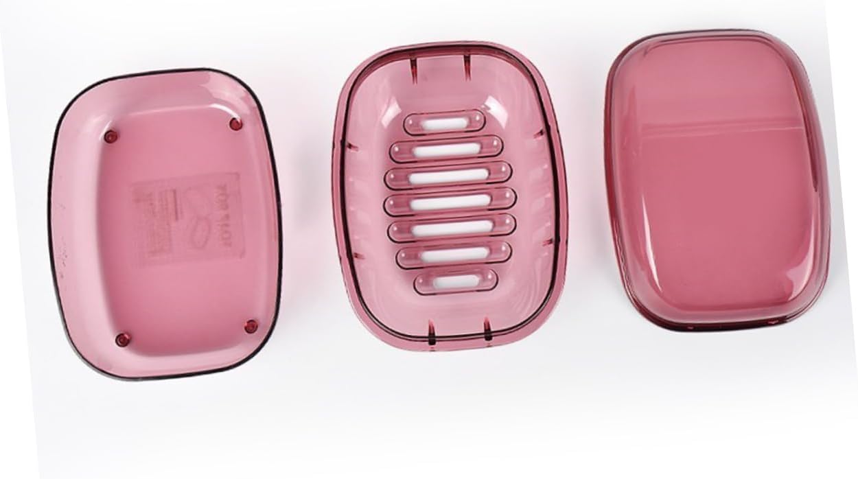Waterproof Soap Dish Lid Plastic Soap Box for Bathroom Home Use