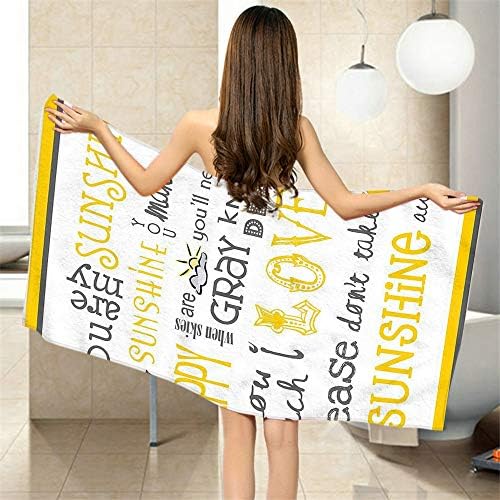 Soft Bath Towels You Are My Sunshine for Home Beach Camping