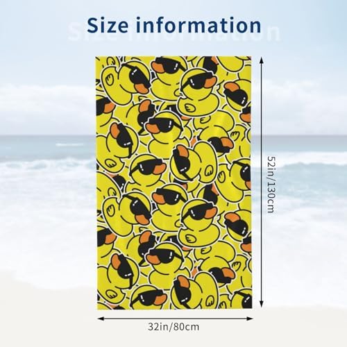 VOOHDDY Cool Duck Beach Towel - Soft Microfiber