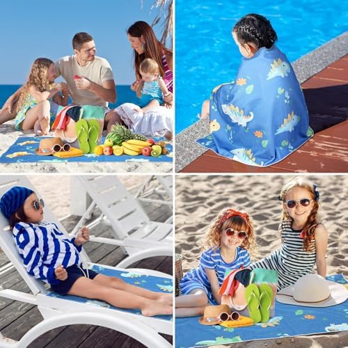 Cumule 60X 30 Dinosaur Beach Towel for Kids