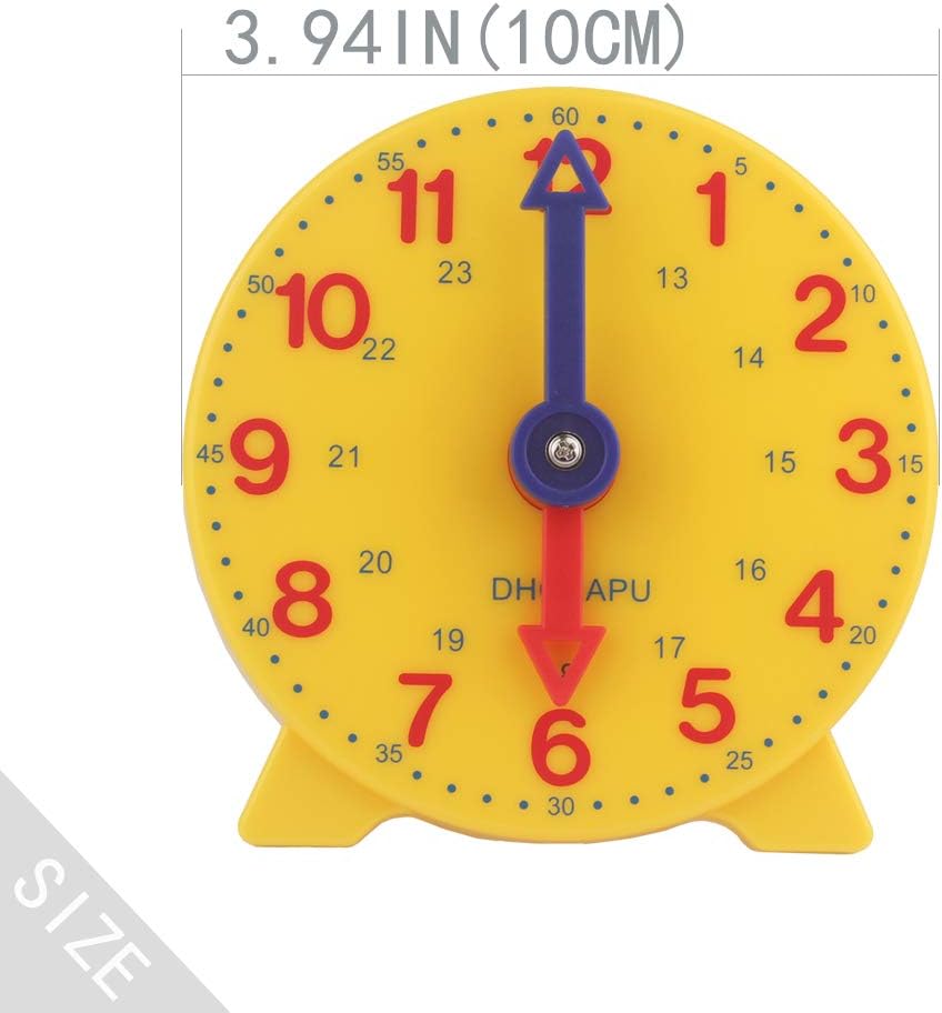 DHCHAPU Student Learning Clock 4 Inch 1224 Hour