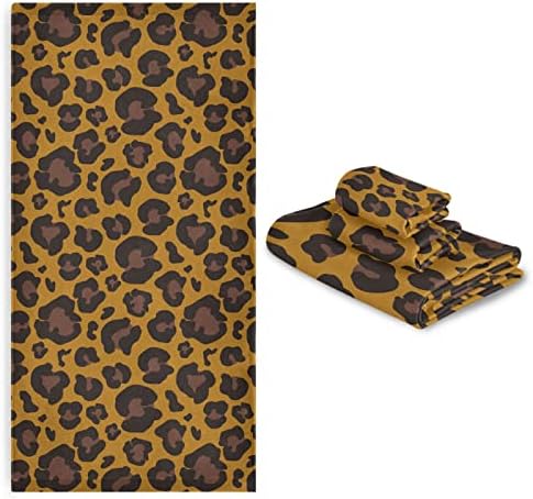 Susiyo 3-Piece Towel Set Leopard Skin Pattern