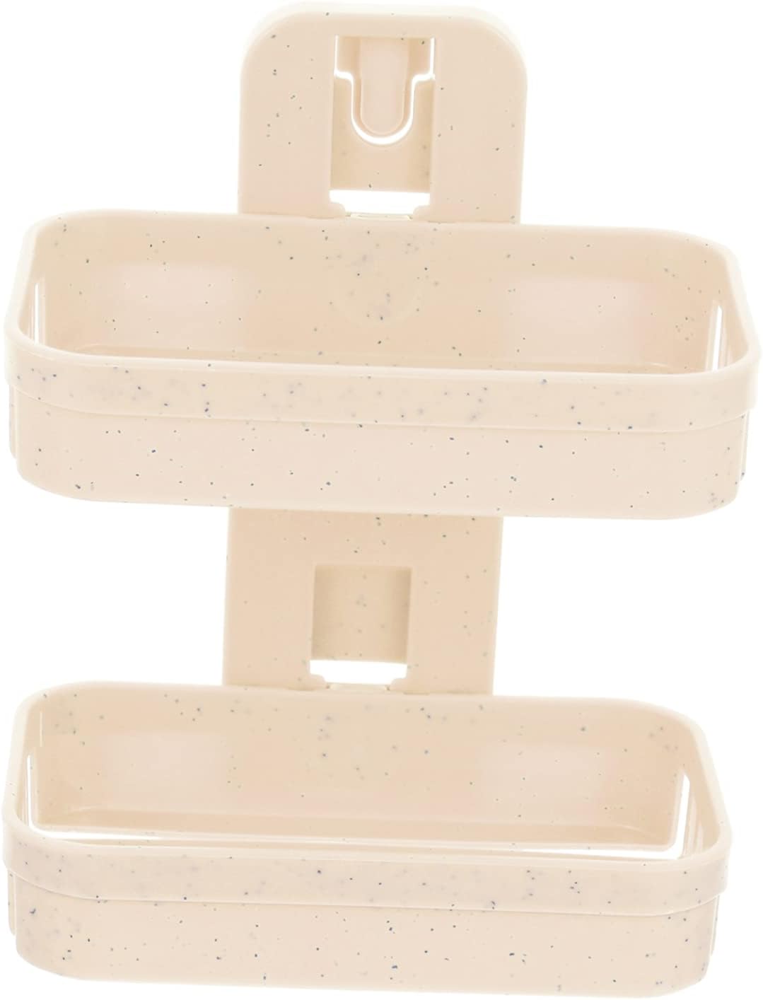 COOLHIYA 2-Tier Adhesive Wall-Mounted Soap Holder