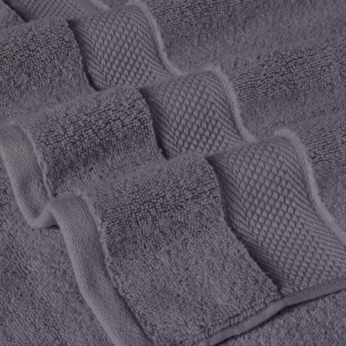 Modern Threads Luxury 6-Piece Quick-Dry Towel Set Gray
