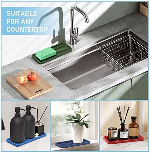EG-SIPRO Extra Large 12 Silicone Sink Tray Organizer 1