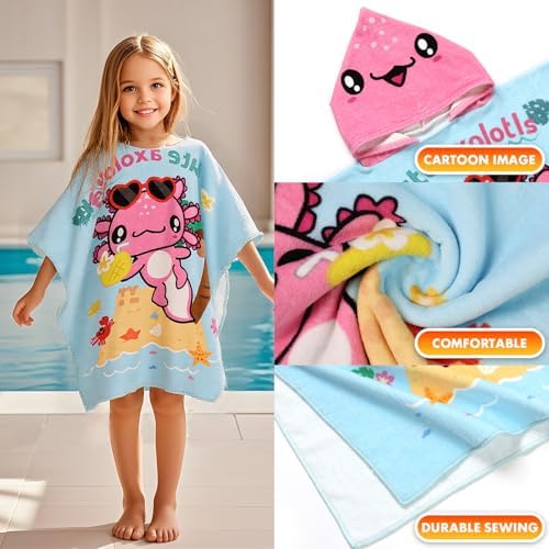 PinkSheep Kids Beach Towel with Hood and Buckle 1