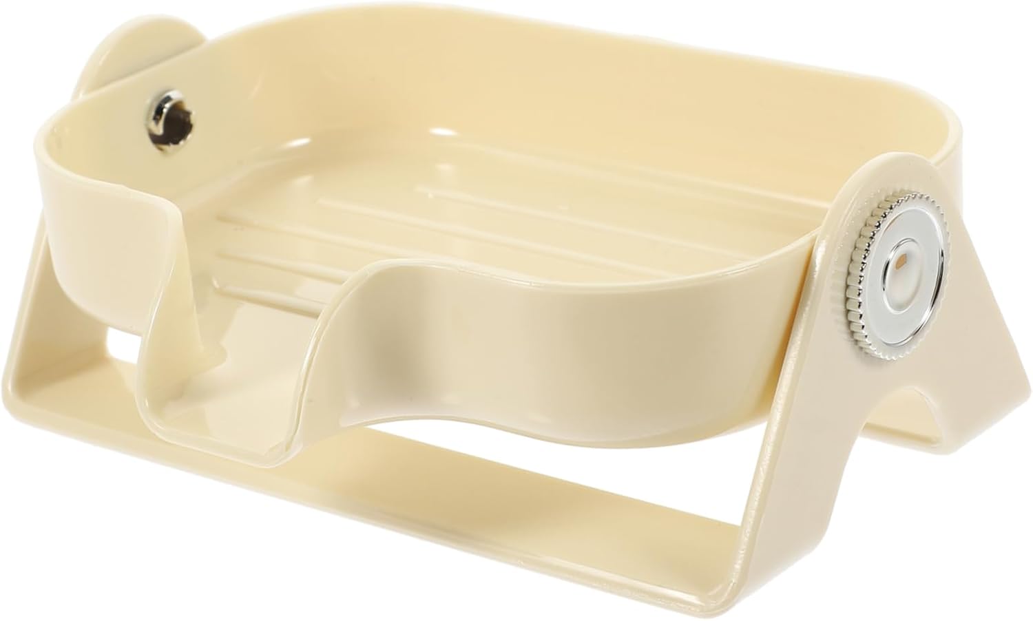Self-Draining Plastic Soap Dish Holder for Kitchen and Bathroom