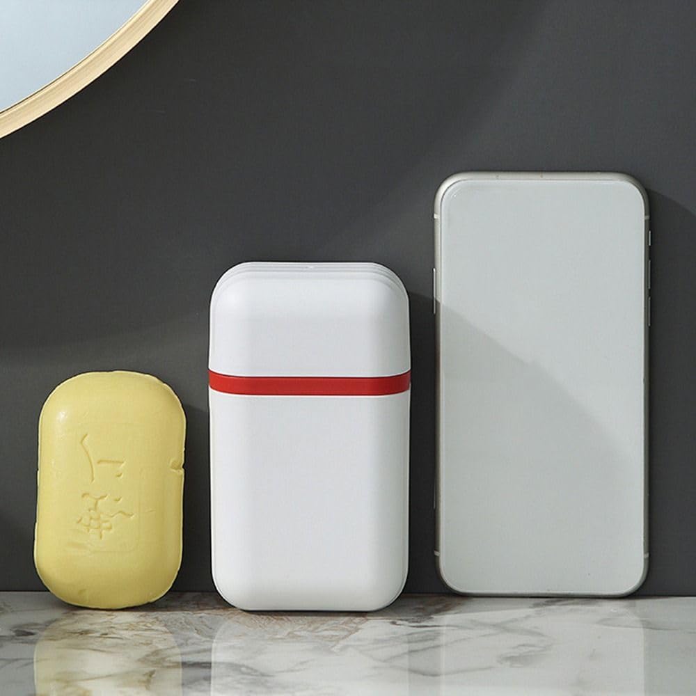 Cute Travel Soap Dish with Drain Tray