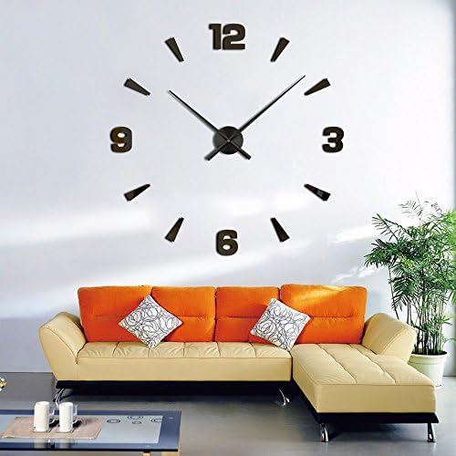 Timelike DIY Large 3D Wall Clock Hands Decor Black