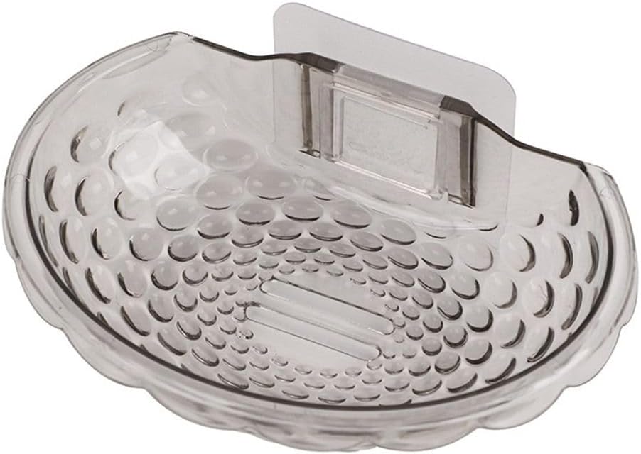 Wall Mounted Soap Holder with Wall Hook - Grey