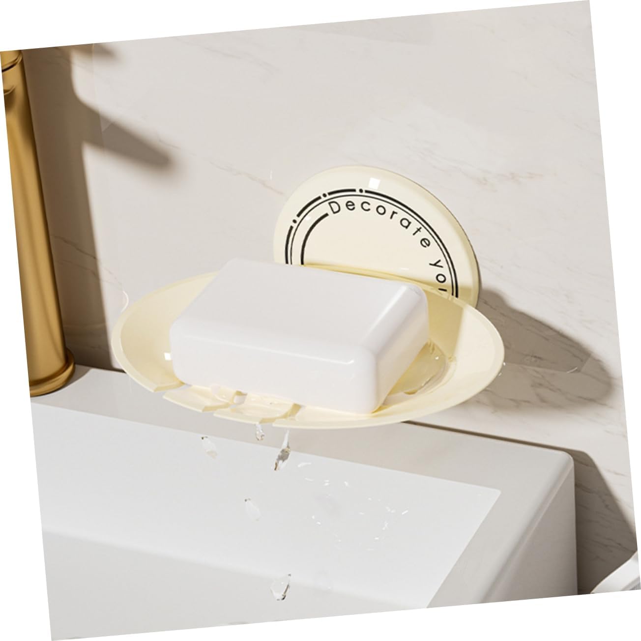 BRIGHTFUFU 2-Piece Abs Soap Holder Wall Mount