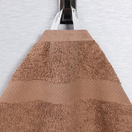 Superior 4-Piece Cotton Bath Towel Set - Latte