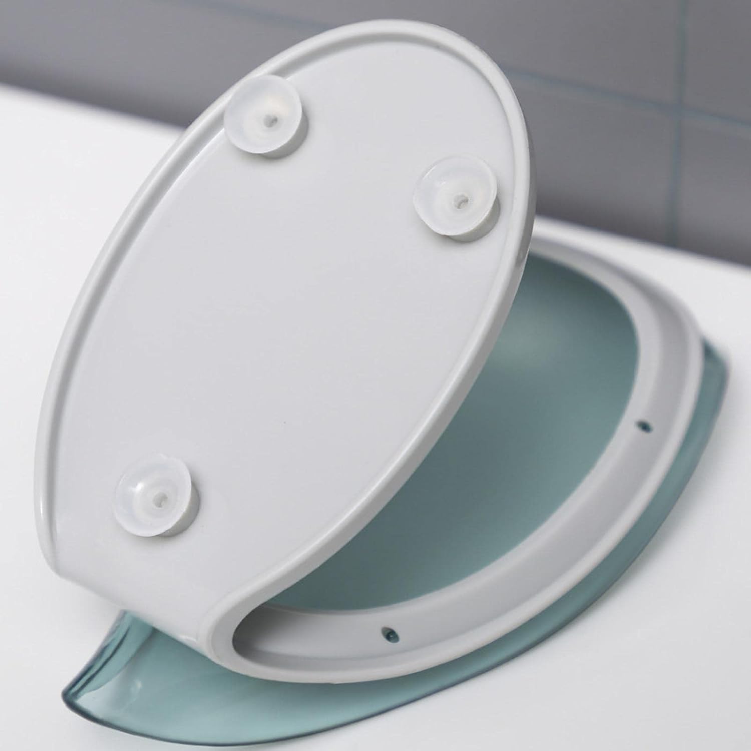 Wangyysad Transparent Blue Soap Holder