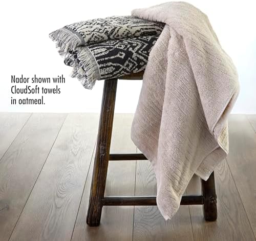 SKL Home Nador 2 Bath 2 Hand Towel Set Black 1
