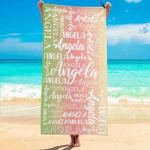 Custom Kids Adults Beach Towel with Name