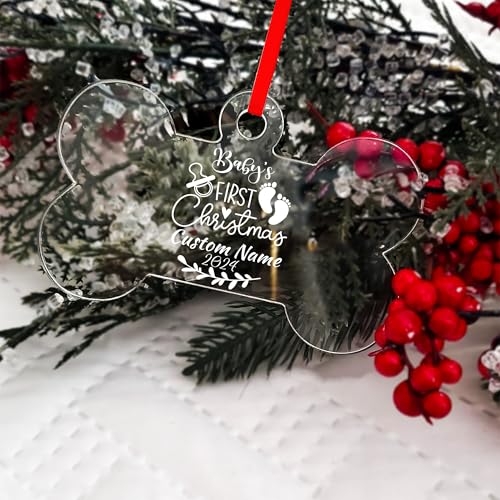 Jasilon Personalized Babys First Christmas Ornament 1