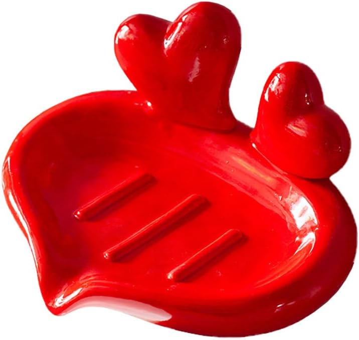 WAIT FLY Heart to Heart Soap Holder - Red 1 PCS