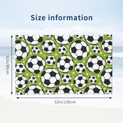 Soft Microfiber Soccer Beach Towel for All Ages
