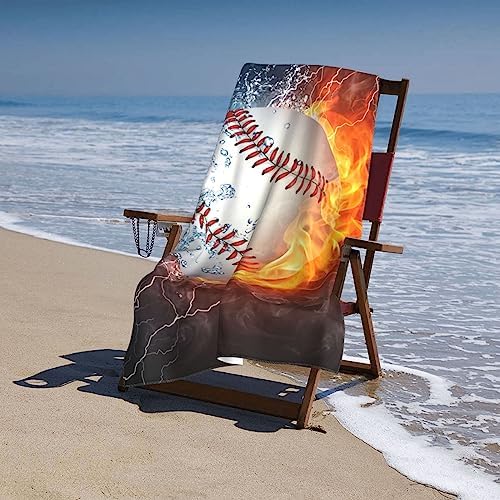VOOHDDY Large Microfiber Beach Towel for Swimming Pool Travel Camping