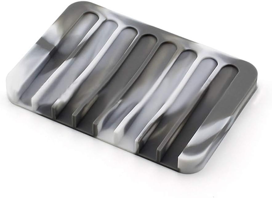 Familyhouse Gray Camouflage Silicone Soap Dish Tray Saver